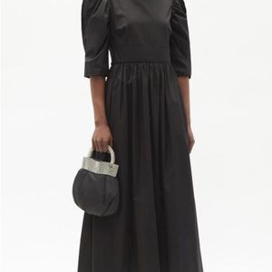 BROCK COLLECTION Quartine Gathered Cotton-Poplin Dress